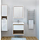 Купить Тумба под раковину Cersanit Louna 80 SZ-LOU-CO80/Wh подвесная Белый глянец дуб Эврика в магазине сантехники Santeh-Crystal.ru