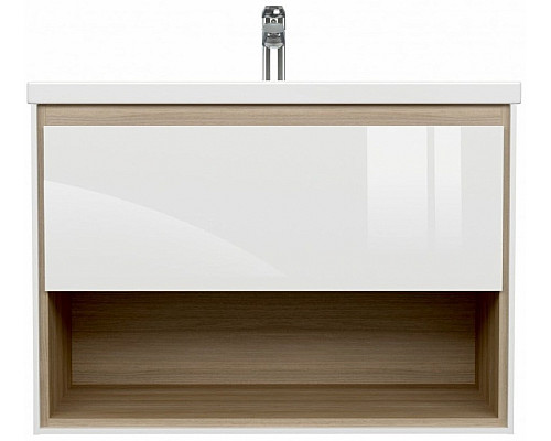 Santeh-Crystal.ru: Тумба под раковину Cersanit Louna 80 SZ-LOU-CO80/Wh подвесная Белый глянец дуб Эврика Купить Тумба под раковину Cersanit Louna 80 SZ-LOU-CO80/Wh подвесная Белый глянец дуб Эврика в магазине сантехники Santeh-Crystal.ru