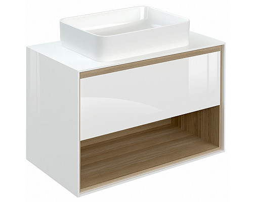 Santeh-Crystal.ru: Тумба под раковину Cersanit Louna 80 SZ-LOU80-BL/Wh подвесная Белый глянец дуб Эврика Приобрести Тумба под раковину Cersanit Louna 80 SZ-LOU80-BL/Wh подвесная Белый глянец дуб Эврика в магазине сантехники Santeh-Crystal.ru