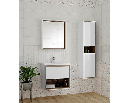Santeh-Crystal.ru: Шкаф пенал Cersanit Louna 35 SL-LOU/Wh подвесной Белый глянец дуб Эврика Купить Шкаф пенал Cersanit Louna 35 SL-LOU/Wh подвесной Белый глянец дуб Эврика в магазине сантехники Santeh-Crystal.ru