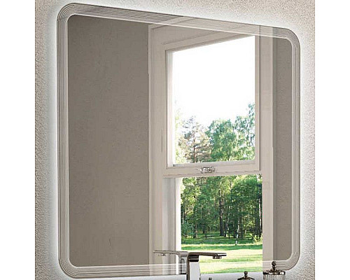 Приобрести Зеркало Cezares 120 54353 с подсветкой с полосами в магазине сантехники Santeh-Crystal.ru