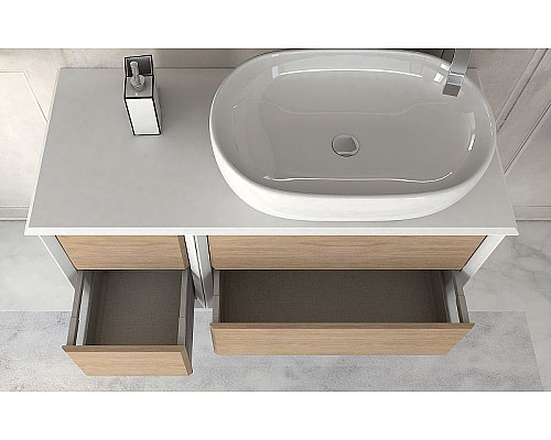 Купить Тумба Cezares Bellagio 35 54719 подвесная Rovere tabacco в магазине сантехники Santeh-Crystal.ru