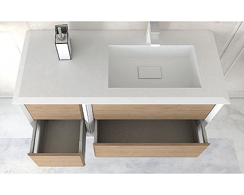 Купить Тумба Cezares Bellagio 35 54719 подвесная Rovere tabacco в магазине сантехники Santeh-Crystal.ru