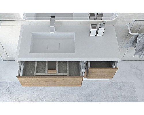 Купить Тумба Cezares Bellagio 35 54719 подвесная Rovere tabacco в магазине сантехники Santeh-Crystal.ru