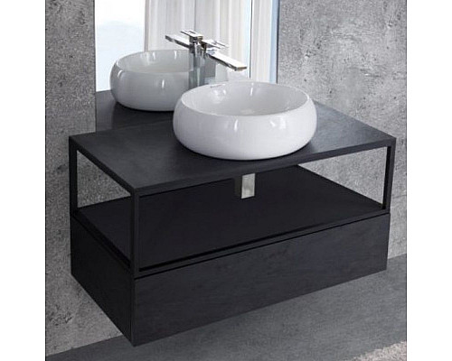 Santeh-Crystal.ru: Консоль под раковину Cezares Cadro 100 CADRO50-100/50/30-1C-SO-MET-ST Черная матовая Купить Консоль под раковину Cezares Cadro 100 CADRO50-100/50/30-1C-SO-MET-ST Черная матовая в магазине сантехники Santeh-Crystal.ru