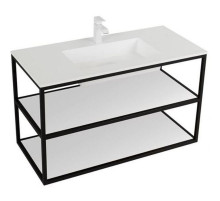 Консоль под раковину Cezares Cadro 90 CADRO-90/46/58-2C-SO-MET-ST Черная матовая