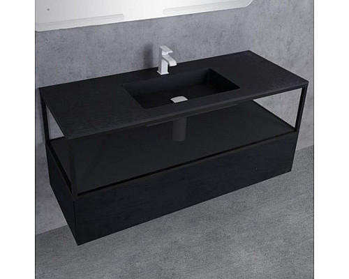 Santeh-Crystal.ru: Тумба Cezares Cadro 120 CADRO-120-1C-SO-NR-BLUM подвесная Черная матовая Купить Тумба Cezares Cadro 120 CADRO-120-1C-SO-NR-BLUM подвесная Черная матовая в магазине сантехники Santeh-Crystal.ru