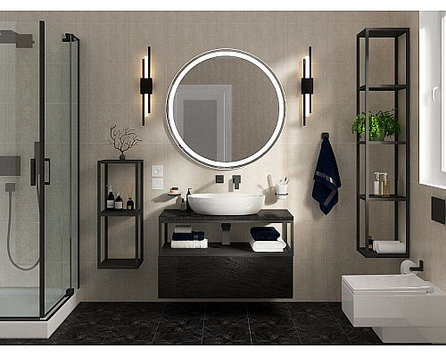 Santeh-Crystal.ru: Тумба Cezares Cadro 100 CADRO-100-1C-SO-NR-BLUM подвесная Nero Купить Тумба Cezares Cadro 100 CADRO-100-1C-SO-NR-BLUM подвесная Nero в магазине сантехники Santeh-Crystal.ru