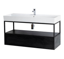 Консоль под раковину Cezares Cadro 120 CADRO-120/46/30-1C-SO-MET-ST Черная матовая