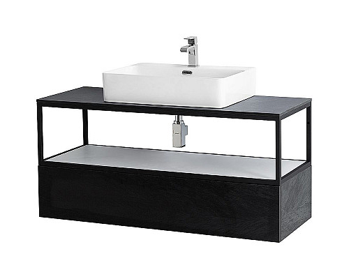 Santeh-Crystal.ru: Консоль под раковину Cezares Cadro 120 CADRO-120/46/30-1C-SO-MET-ST Черная матовая Заказать Консоль под раковину Cezares Cadro 120 CADRO-120/46/30-1C-SO-MET-ST Черная матовая в магазине сантехники Santeh-Crystal.ru