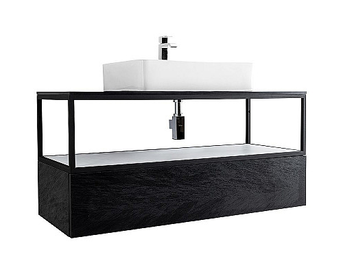 Santeh-Crystal.ru: Консоль под раковину Cezares Cadro 120 CADRO-120/46/30-1C-SO-MET-ST Черная матовая Заказать Консоль под раковину Cezares Cadro 120 CADRO-120/46/30-1C-SO-MET-ST Черная матовая в магазине сантехники Santeh-Crystal.ru