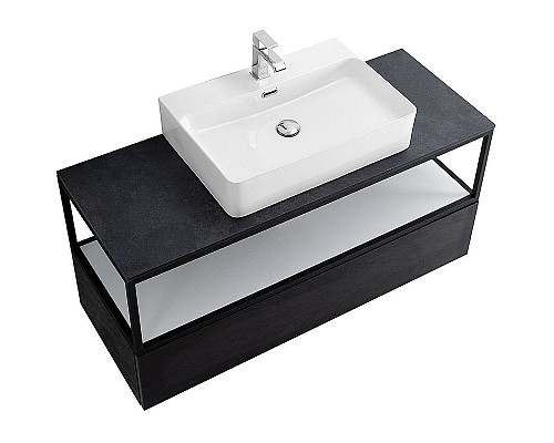 Santeh-Crystal.ru: Консоль под раковину Cezares Cadro 120 CADRO-120/46/30-1C-SO-MET-ST Черная матовая Заказать Консоль под раковину Cezares Cadro 120 CADRO-120/46/30-1C-SO-MET-ST Черная матовая в магазине сантехники Santeh-Crystal.ru