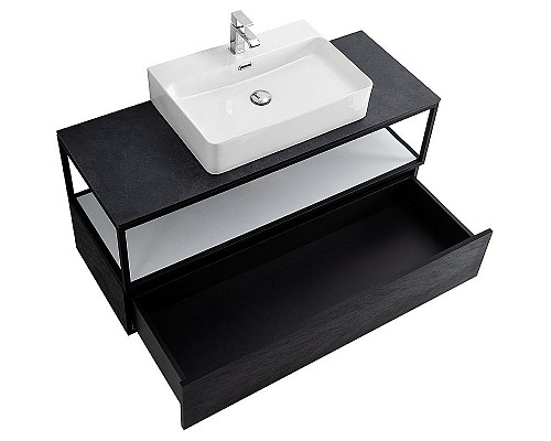 Santeh-Crystal.ru: Консоль под раковину Cezares Cadro 120 CADRO-120/46/30-1C-SO-MET-ST Черная матовая Заказать Консоль под раковину Cezares Cadro 120 CADRO-120/46/30-1C-SO-MET-ST Черная матовая в магазине сантехники Santeh-Crystal.ru