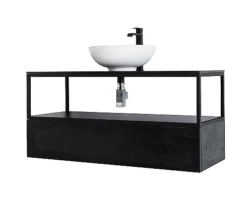 Santeh-Crystal.ru: Консоль под раковину Cezares Cadro 120 CADRO-120/46/30-1C-SO-MET-ST Черная матовая Заказать Консоль под раковину Cezares Cadro 120 CADRO-120/46/30-1C-SO-MET-ST Черная матовая в магазине сантехники Santeh-Crystal.ru