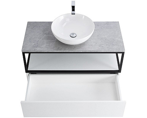 Santeh-Crystal.ru: Консоль под раковину Cezares Cadro 100 CADRO-100/46/30-1C-SO-MET-ST Черная матовая Заказать Консоль под раковину Cezares Cadro 100 CADRO-100/46/30-1C-SO-MET-ST Черная матовая в магазине сантехники Santeh-Crystal.ru