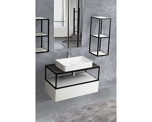 Тумба Cezares Cadro 70 CADRO-70-1C-SO-BG-BLUM подвесная Bianco Ghiaccio Тумба Cezares Cadro 70 CADRO-70-1C-SO-BG-BLUM подвесная Bianco Ghiaccio