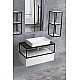 Тумба Cezares Cadro 70 CADRO-70-1C-SO-BG-BLUM подвесная Bianco Ghiaccio