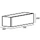Тумба Cezares Cadro 70 CADRO-70-1C-SO-BG-BLUM подвесная Bianco Ghiaccio