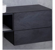 Тумба Cezares Cadro 70 CADRO-70-2C-SO-NR-BLUM подвесная Nero