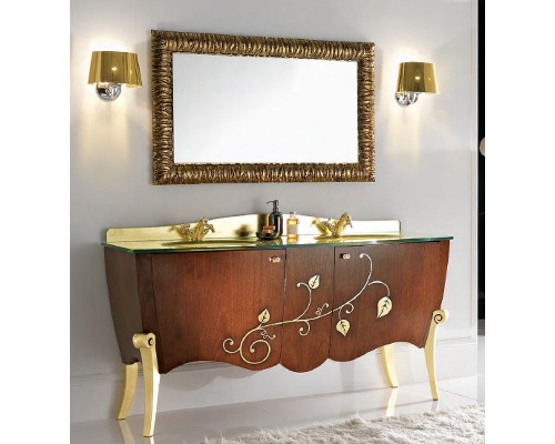 Зеркало Cezares Cavalli 120 CAVALLI 1200x30x750 Noce Foglia oro