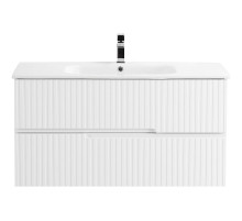 Тумба под раковину Cezares Duet 100 DUET-1000-2C-SO-BO подвесная Bianco Opaco