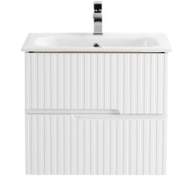 Тумба под раковину Cezares Duet 60 DUET-600-2C-SO-BL подвесная Bianco Lucido