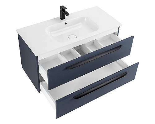 Приобрести Тумба под раковину Cezares Eco-Cer 100 ECO-CER-1000-2C-SO-GR-P подвесная Grafito в магазине сантехники Santeh-Crystal.ru