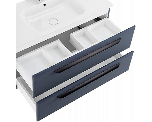 Приобрести Тумба под раковину Cezares Eco-Cer 100 ECO-CER-1000-2C-SO-GR-P подвесная Grafito в магазине сантехники Santeh-Crystal.ru