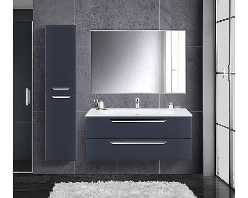 Купить Тумба под раковину Cezares Eco 120 ECO-1200-2C-SO-GR-P подвесная Grafito в магазине сантехники Santeh-Crystal.ru