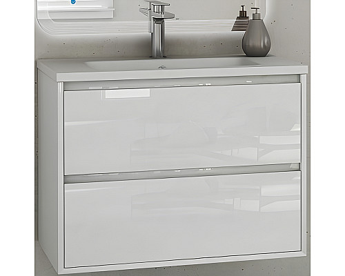 Тумба под раковину Cezares Glass 100 41803 подвесная Bianco Lucido Тумба под раковину Cezares Glass 100 41803 подвесная Bianco Lucido