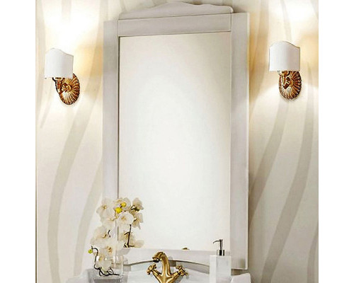 Заказать Зеркало Cezares Lorenzo 65 LOR70/03.03 Bianco Patinato в магазине сантехники Santeh-Crystal.ru