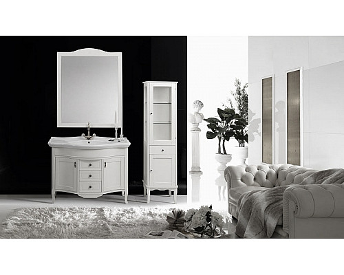 Шкаф пенал Cezares Milady 43 R MILADY.COLO.BLO.DX Bianco laccato opaco