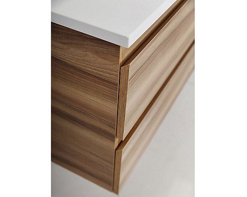 Заказать Тумба под раковину Cezares MOLVENO-100-2C-SO-NN подвесная Noce Nature в магазине сантехники Santeh-Crystal.ru