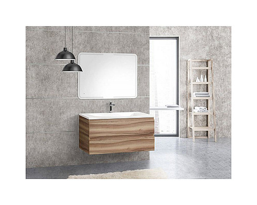 Заказать Тумба под раковину Cezares MOLVENO-100-2C-SO-NN подвесная Noce Nature в магазине сантехники Santeh-Crystal.ru