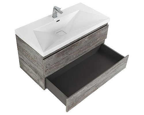 Купить Тумба под раковину Cezares Molveno 80 MOLVENO-80-2C-SO-LG подвесная Legno Grigio в магазине сантехники Santeh-Crystal.ru
