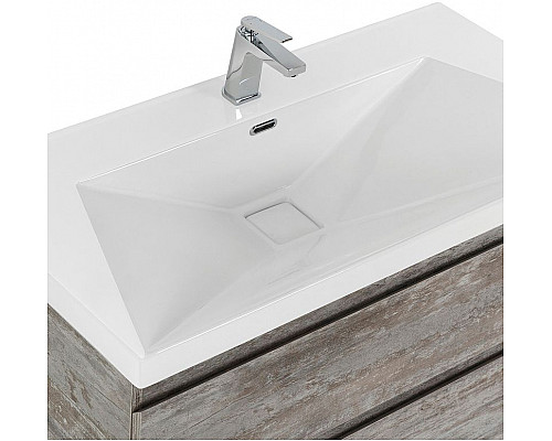Купить Тумба под раковину Cezares Molveno 80 MOLVENO-80-2C-SO-LG подвесная Legno Grigio в магазине сантехники Santeh-Crystal.ru
