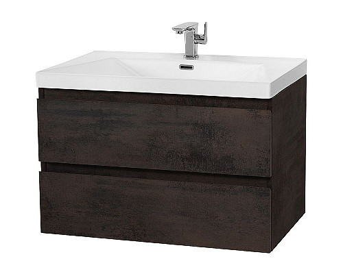 Купить Тумба под раковину Cezares Molveno 80 MOLVENO-80-2C-SO-OSS подвесная Ossido в магазине сантехники Santeh-Crystal.ru