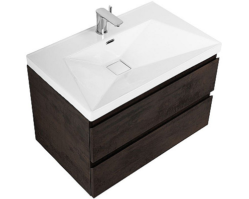 Купить Тумба под раковину Cezares Molveno 80 MOLVENO-80-2C-SO-OSS подвесная Ossido в магазине сантехники Santeh-Crystal.ru