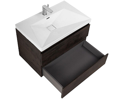 Купить Тумба под раковину Cezares Molveno 80 MOLVENO-80-2C-SO-OSS подвесная Ossido в магазине сантехники Santeh-Crystal.ru