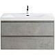 Купить Тумба под раковину Cezares Molveno 100 MOLVENO-100-2C-SO-BET подвесная Beton в магазине сантехники Santeh-Crystal.ru