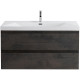 Заказать Тумба под раковину Cezares Molveno 100 MOLVENO-100-2C-SO-OSS подвесная Ossido в магазине сантехники Santeh-Crystal.ru