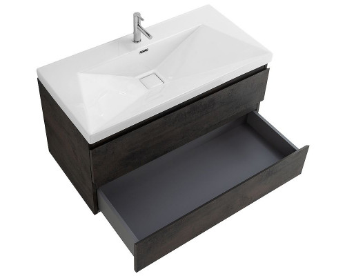 Заказать Тумба под раковину Cezares Molveno 100 MOLVENO-100-2C-SO-OSS подвесная Ossido в магазине сантехники Santeh-Crystal.ru