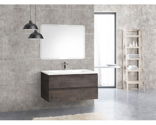Заказать Тумба под раковину Cezares Molveno 100 MOLVENO-100-2C-SO-OSS подвесная Ossido в магазине сантехники Santeh-Crystal.ru