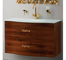 Тумба под раковину Cezares PETALO-900-2C-SO-RC-P подвесная Вишневый дуб без ручек