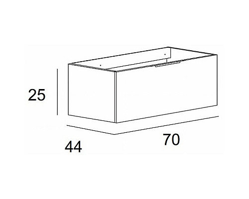 Тумба под раковину Cezares Premium 70 55416 подвесная Bianco opaco