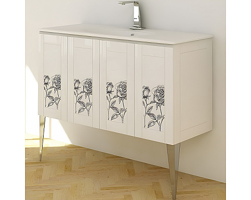 Тумба под раковину Cezares Rosa 120 42244 Белая