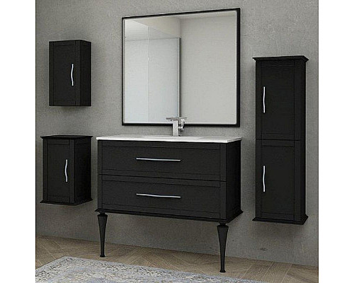 Купить Зеркало Cezares Tiffany 73 45044 с подсветкой Nero grafite с системой антизапотевания в магазине сантехники Santeh-Crystal.ru