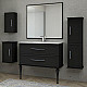 Купить Зеркало Cezares Tiffany 73 45044 с подсветкой Nero grafite с системой антизапотевания в магазине сантехники Santeh-Crystal.ru