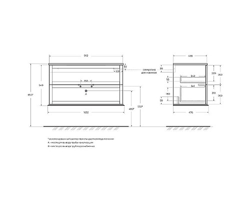 Тумба под раковину Cezares Tiffany 100 55331 подвесная Verde opaco Тумба под раковину Cezares Tiffany 100 55331 подвесная Verde opaco