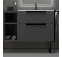 Тумба под раковину Cezares Urban 74 55160 подвесная Grigio opaco без ножки и боковой полки